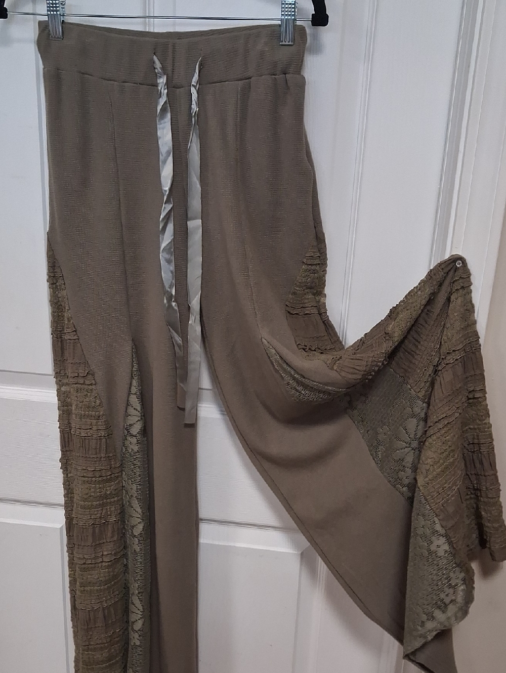 POL Olive Wide-Leg Drawstring Pants
